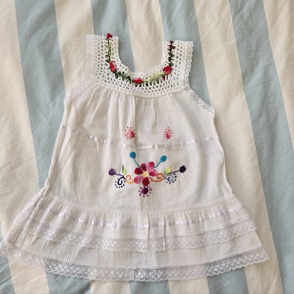 Handmade Embroidered Bohemian Toddler Top